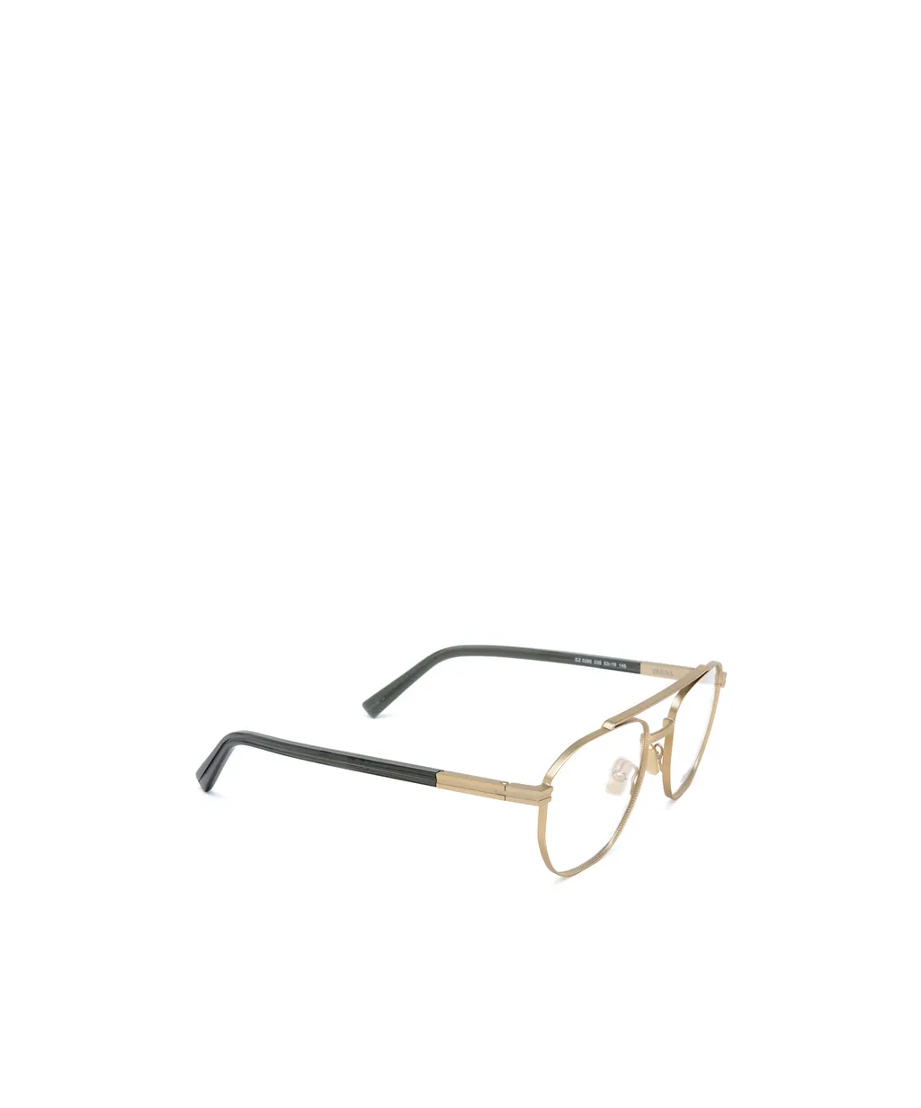 Zegna Geometric Frame Glasses