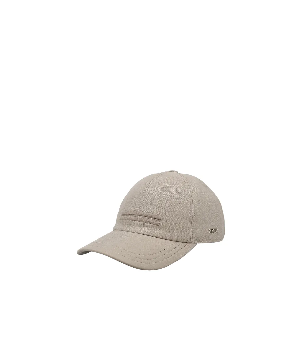 Zegna Logo Trim Baseball Cap Hats
