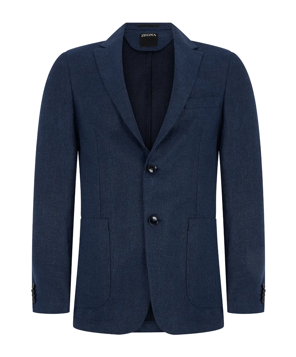 Zegna Cotton Jersey Slim Blazer