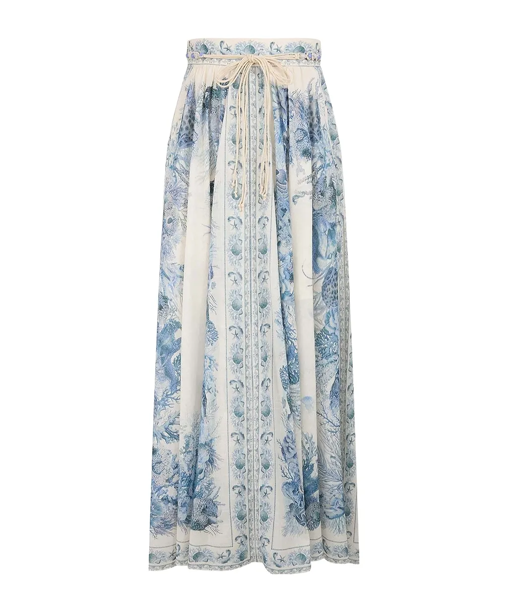 Zimmermann Wanderlust A-Line Maxi Skirt