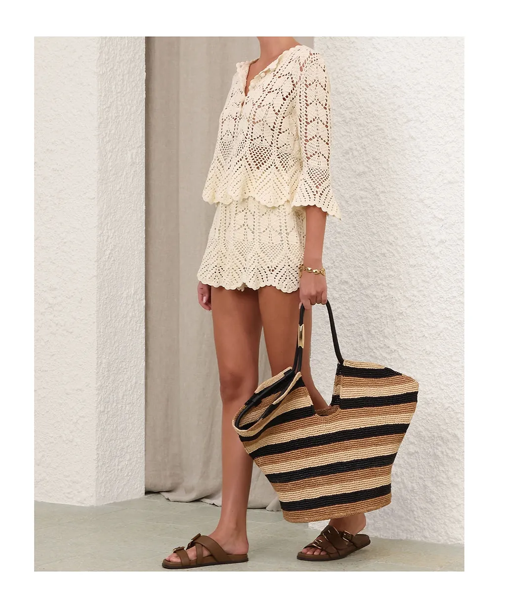 Zimmermann Awaken Lace Crochet Shorts