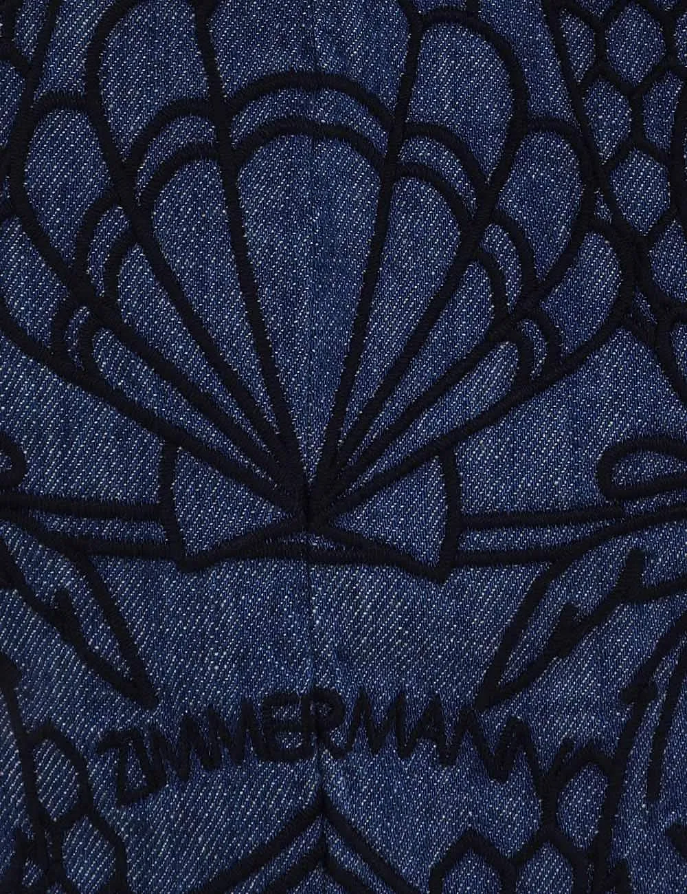 Zimmermann Coco Embroidered Denim Shirt