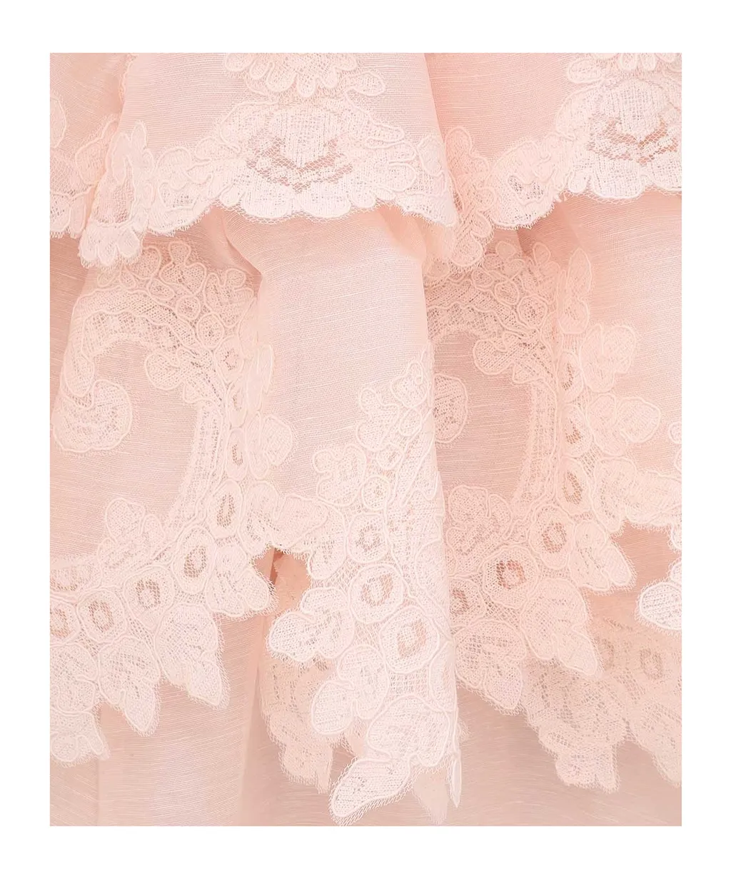 Zimmermann Crush Tiered Lace Maxi Dress