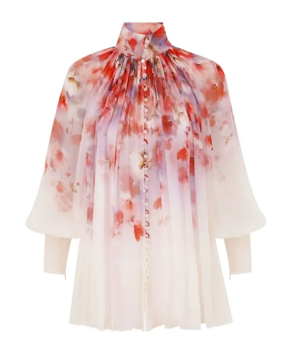 Zimmermann Crush Smock Blouse
