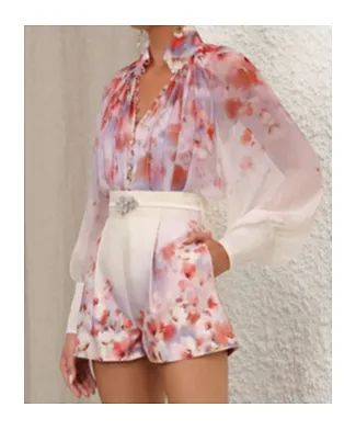 Zimmermann Crush Smock Blouse