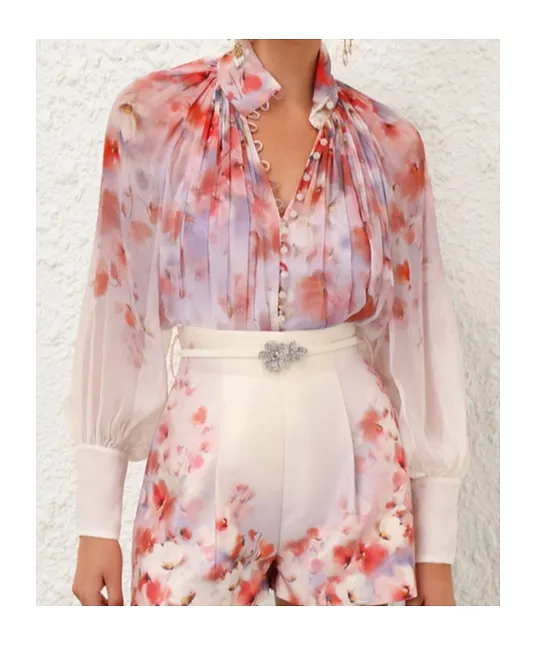Zimmermann Crush Smock Blouse