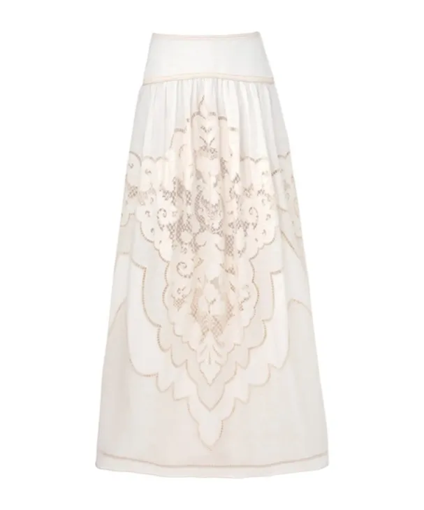 Zimmermann Daylight High-Waist Maxi Skirt