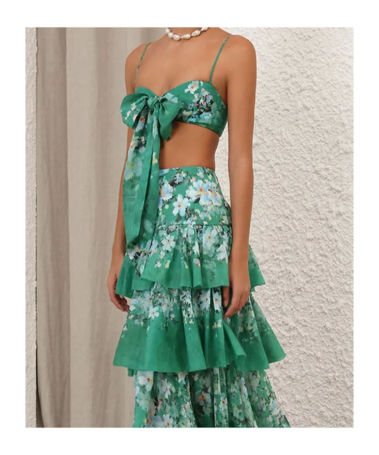 Zimmermann Everley Draped Bow Bralette