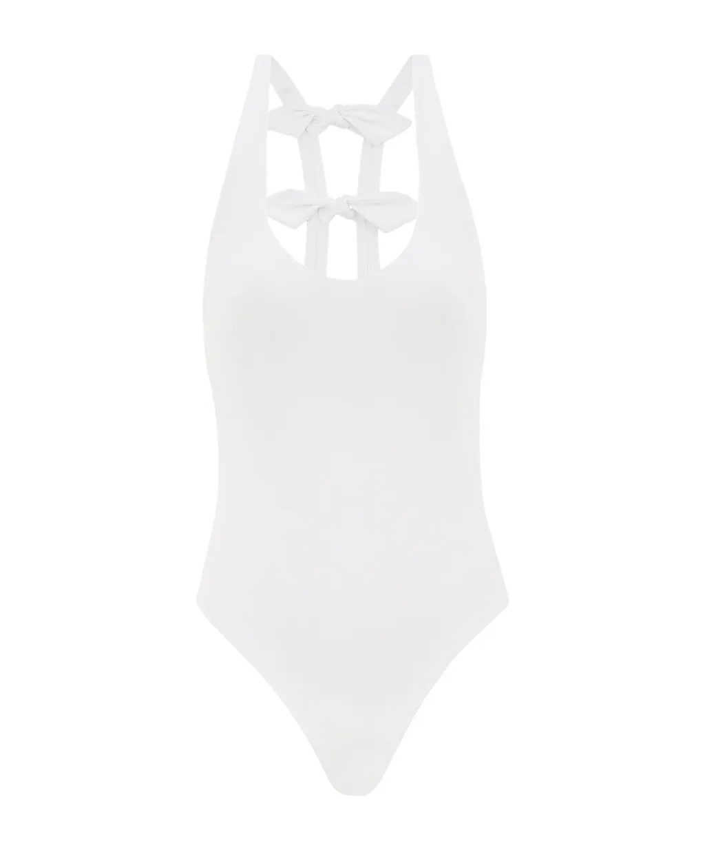 Zimmermann Everly Bow One-Piece Swimsuit
