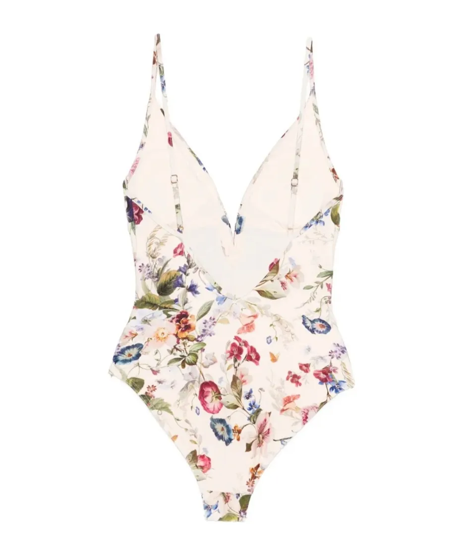 Zimmermann Floral-Printed One Piece Swimsuit