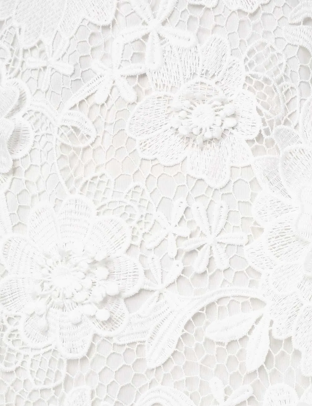 Zimmermann Halliday Lace Flower Belted-Waist Dress