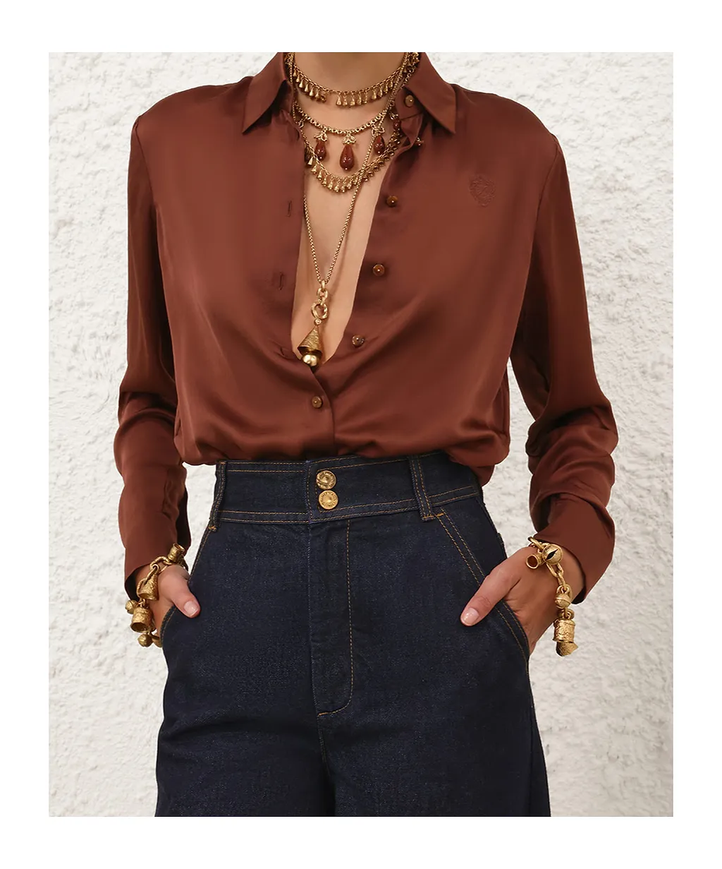 Zimmermann Hypnotic Satin Shirt