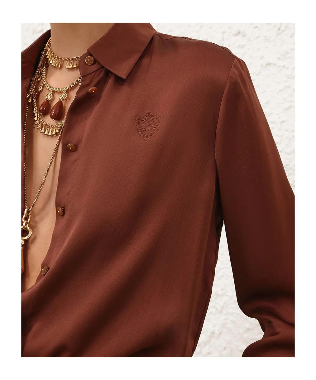 Zimmermann Hypnotic Satin Shirt