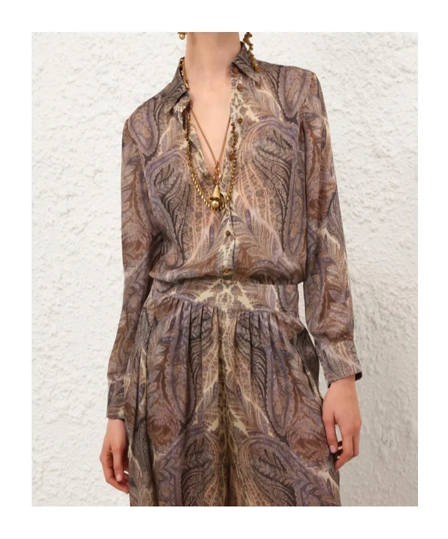 Zimmermann Hypnotic Satin Shirt