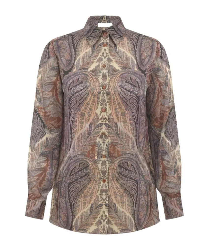 Zimmermann Hypnotic Satin Shirt