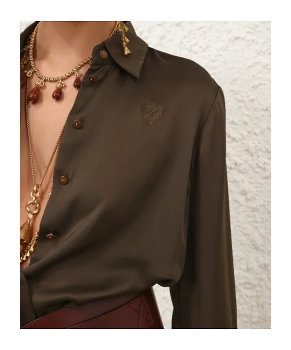 Zimmermann Hypnotic Satin Shirt