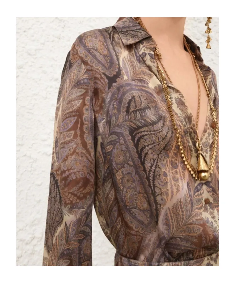 Zimmermann Hypnotic Satin Shirt
