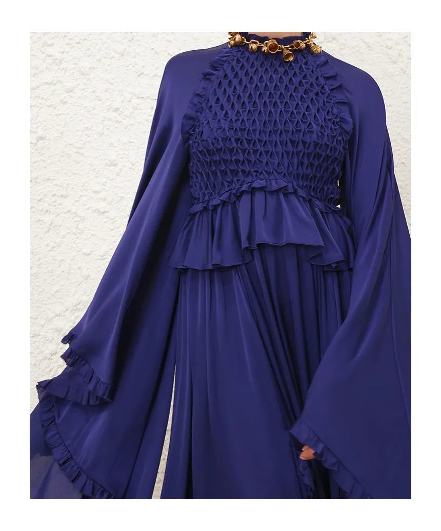 Zimmermann Hypnotic Smocked Flutter Dress