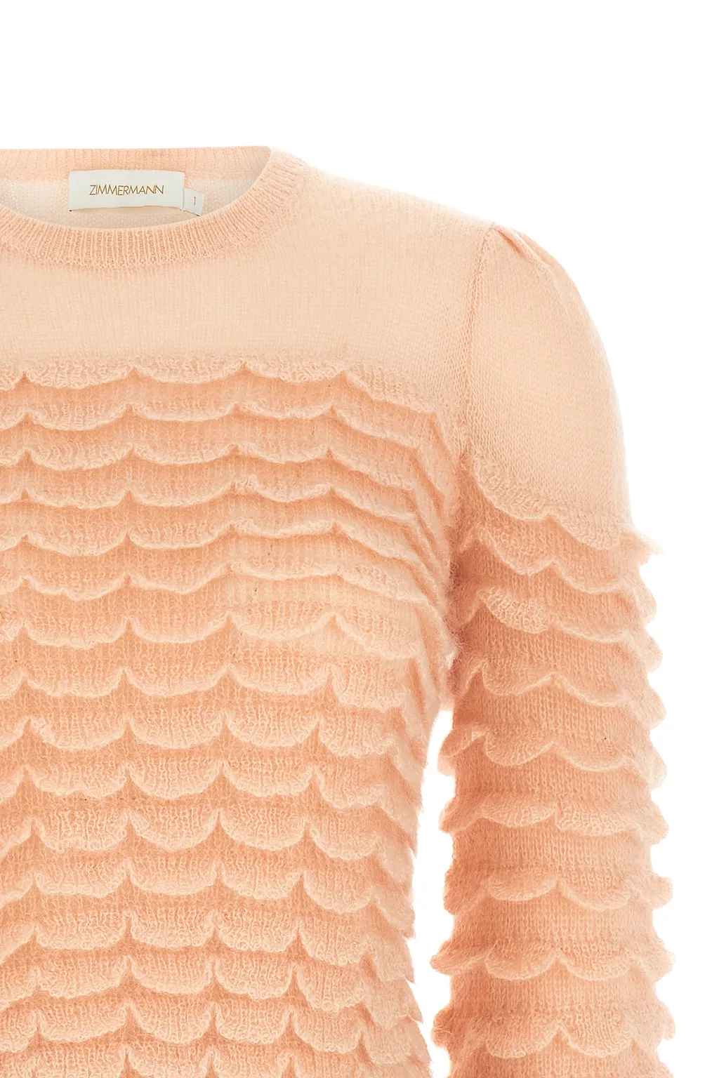 Zimmermann Hypnotic Scallop Crewneck Jumper