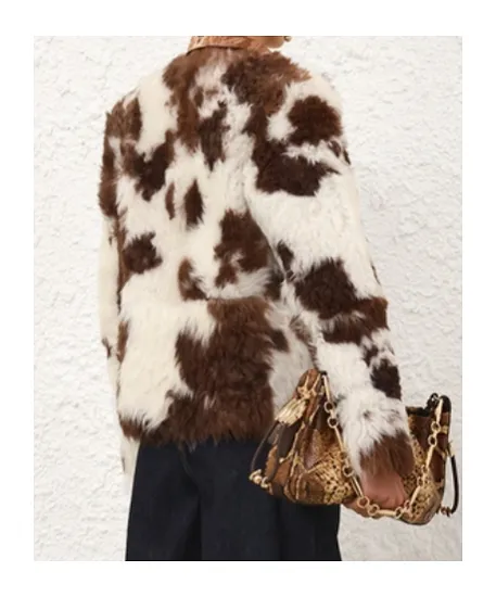 Zimmermann Hypnotic Spot Shearling Jacket
