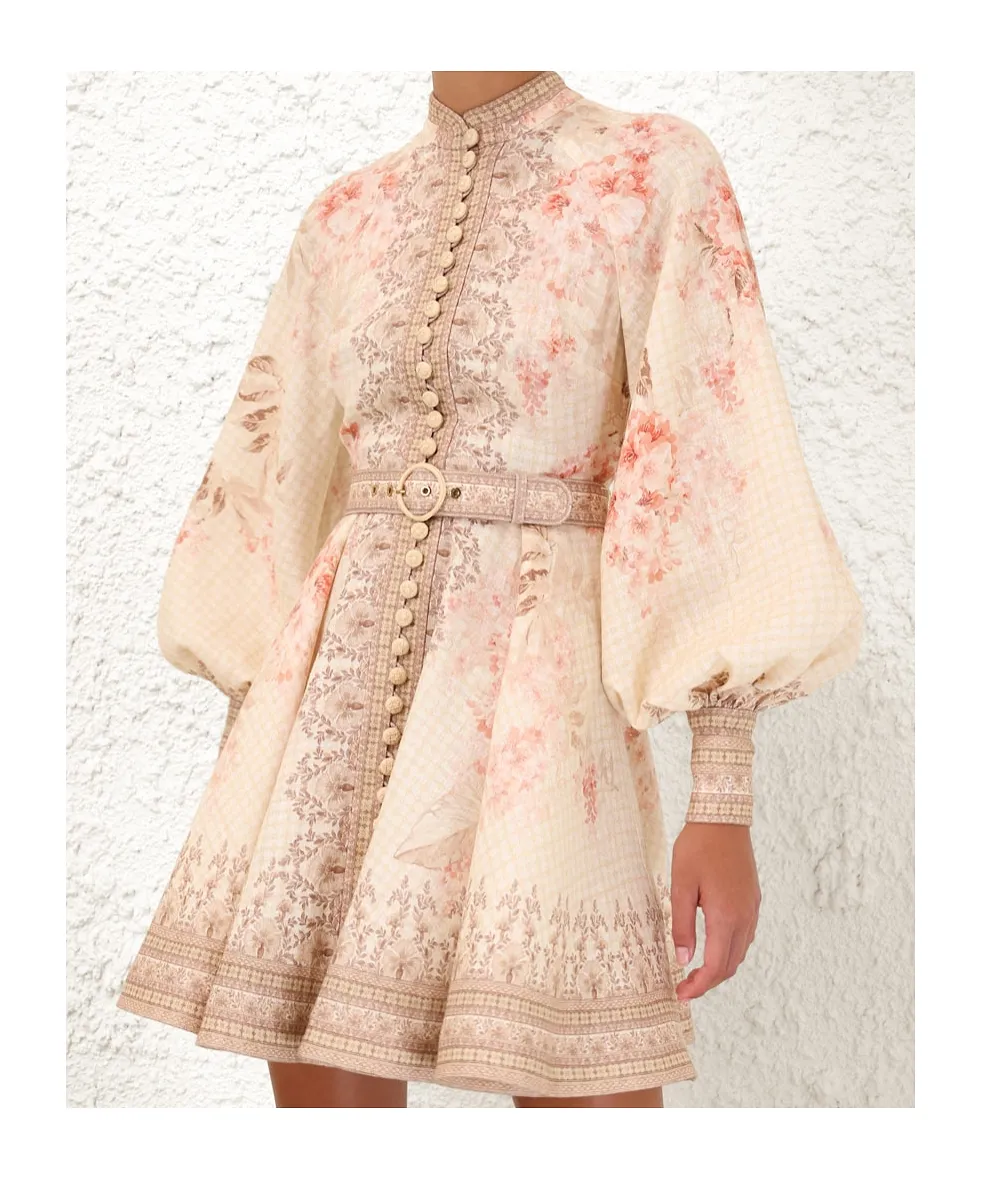 Zimmermann Illuminate Buttoned Mini Dress