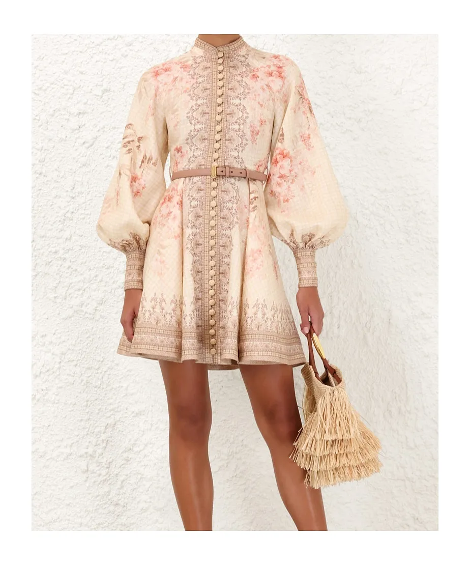 Zimmermann Illuminate Buttoned Mini Dress