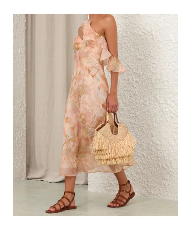 Zimmermann Illuminate Ruffled Midi Dress