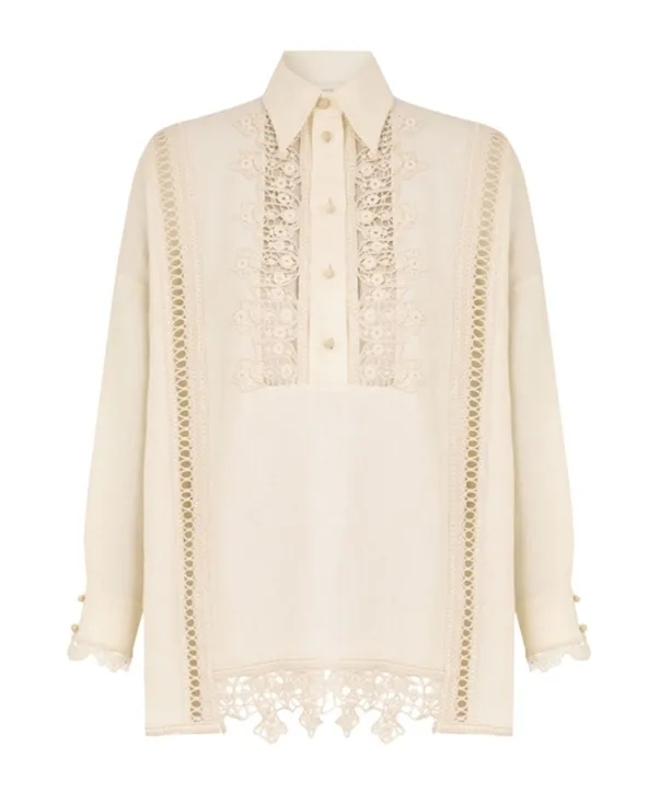 Zimmermann Illuminate Trimmed Shirt