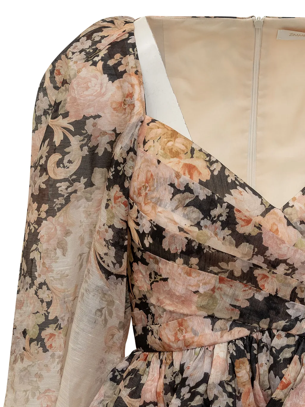 Zimmermann Illustration Drapped Mini Dress