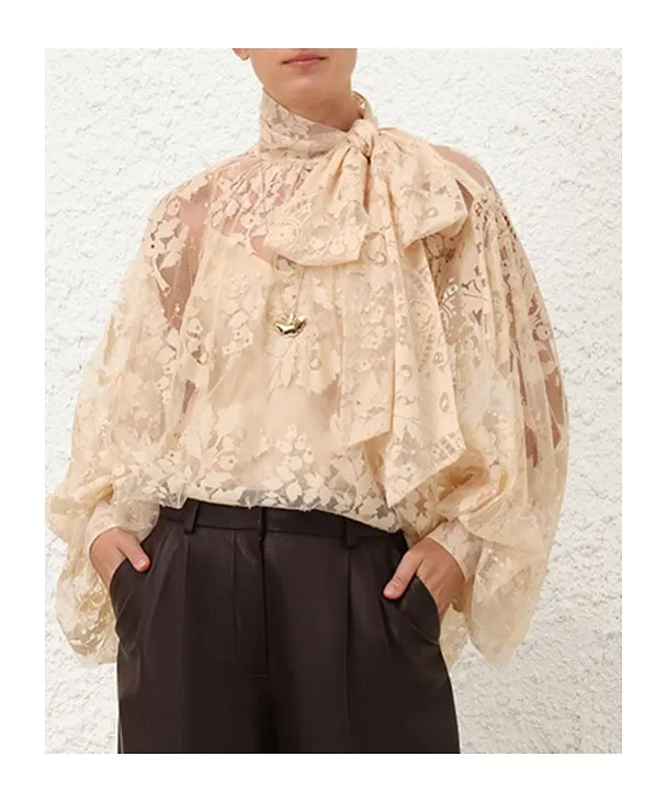 Zimmermann Illustration Laced Blouse