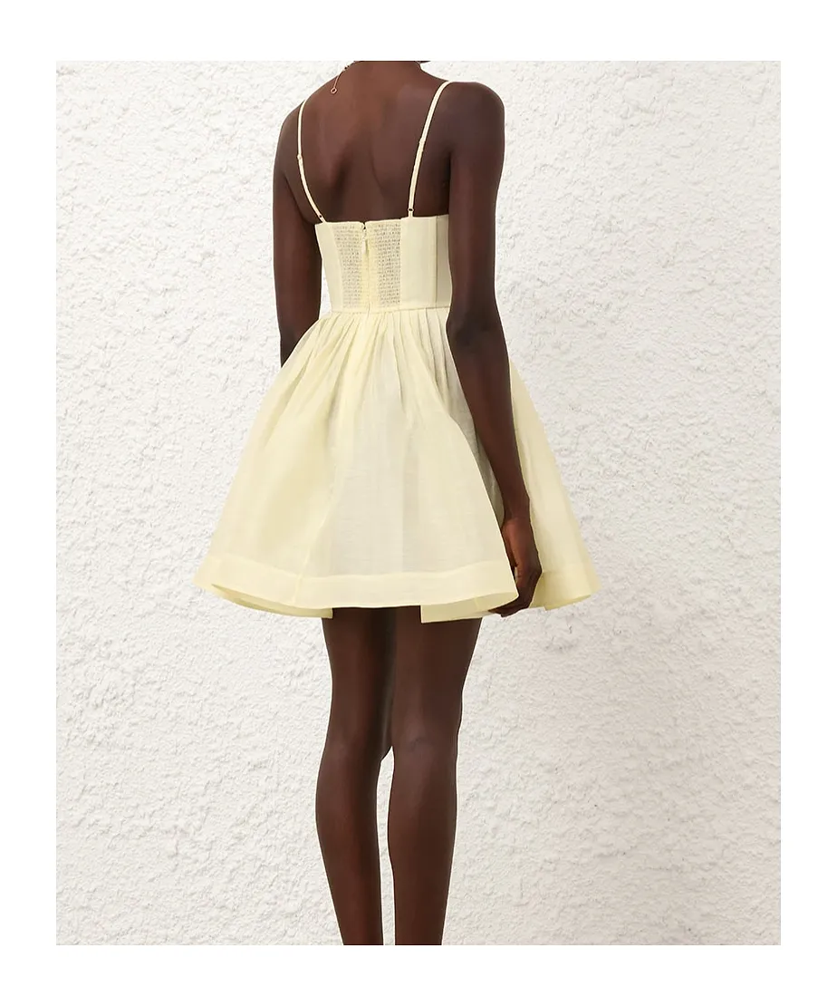 Zimmermann Illuminate V-Neck Mini Dress