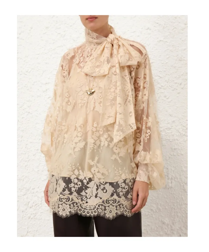 Zimmermann Illustration Laced Blouse