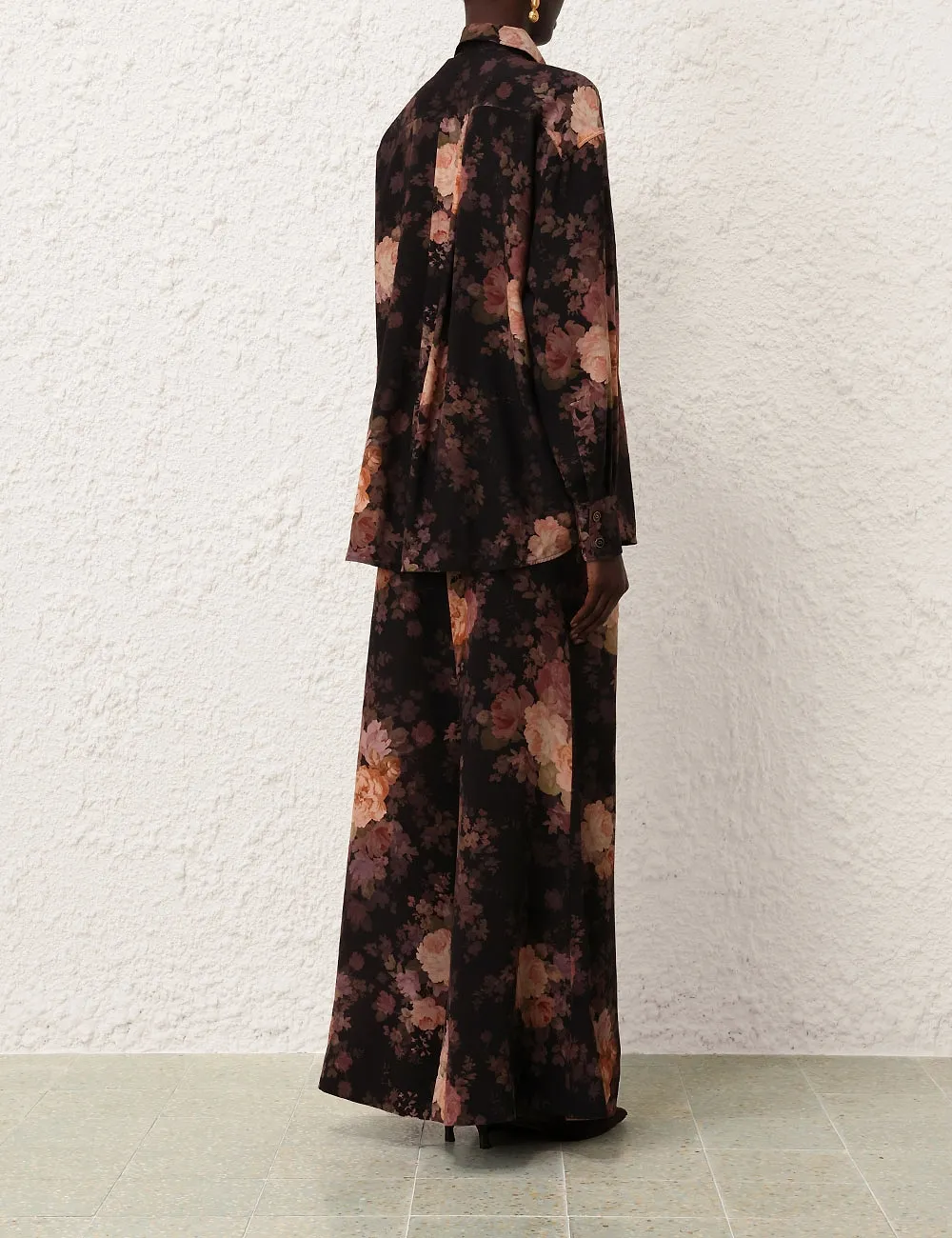 Zimmermann Illustration Lace Scarf Shirt