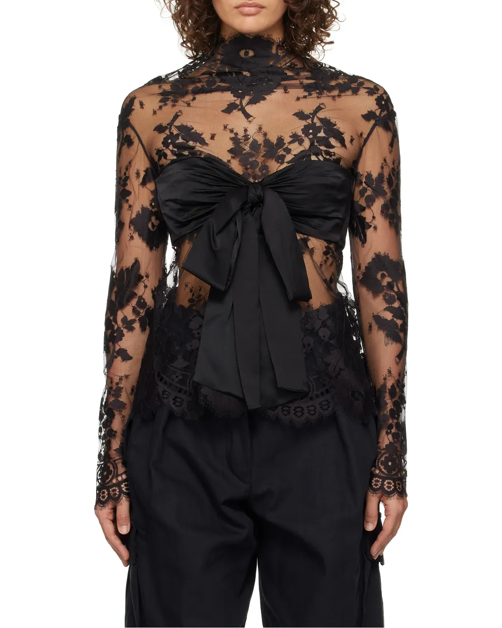 Zimmermann Illustration Lace Bow Bodice