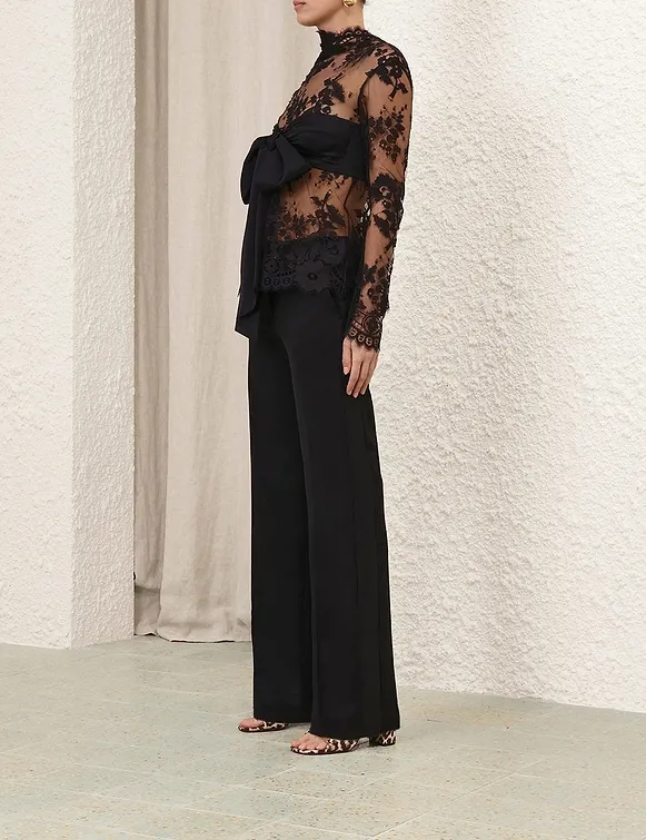 Zimmermann Illustration Lace Bow Bodice