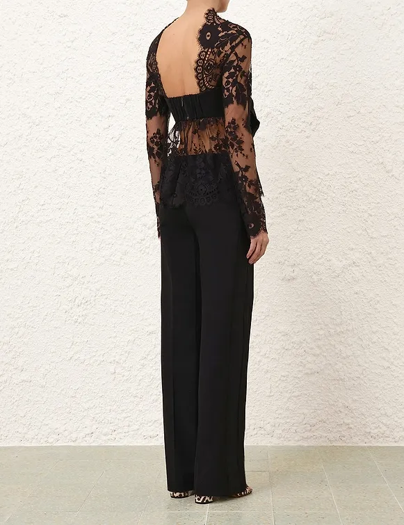 Zimmermann Illustration Lace Bow Bodice