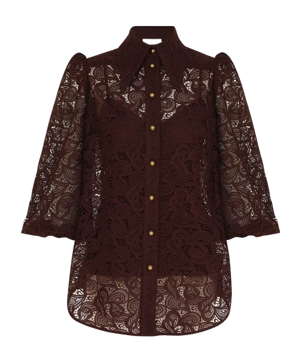 Zimmermann Illustration Lace Blouse