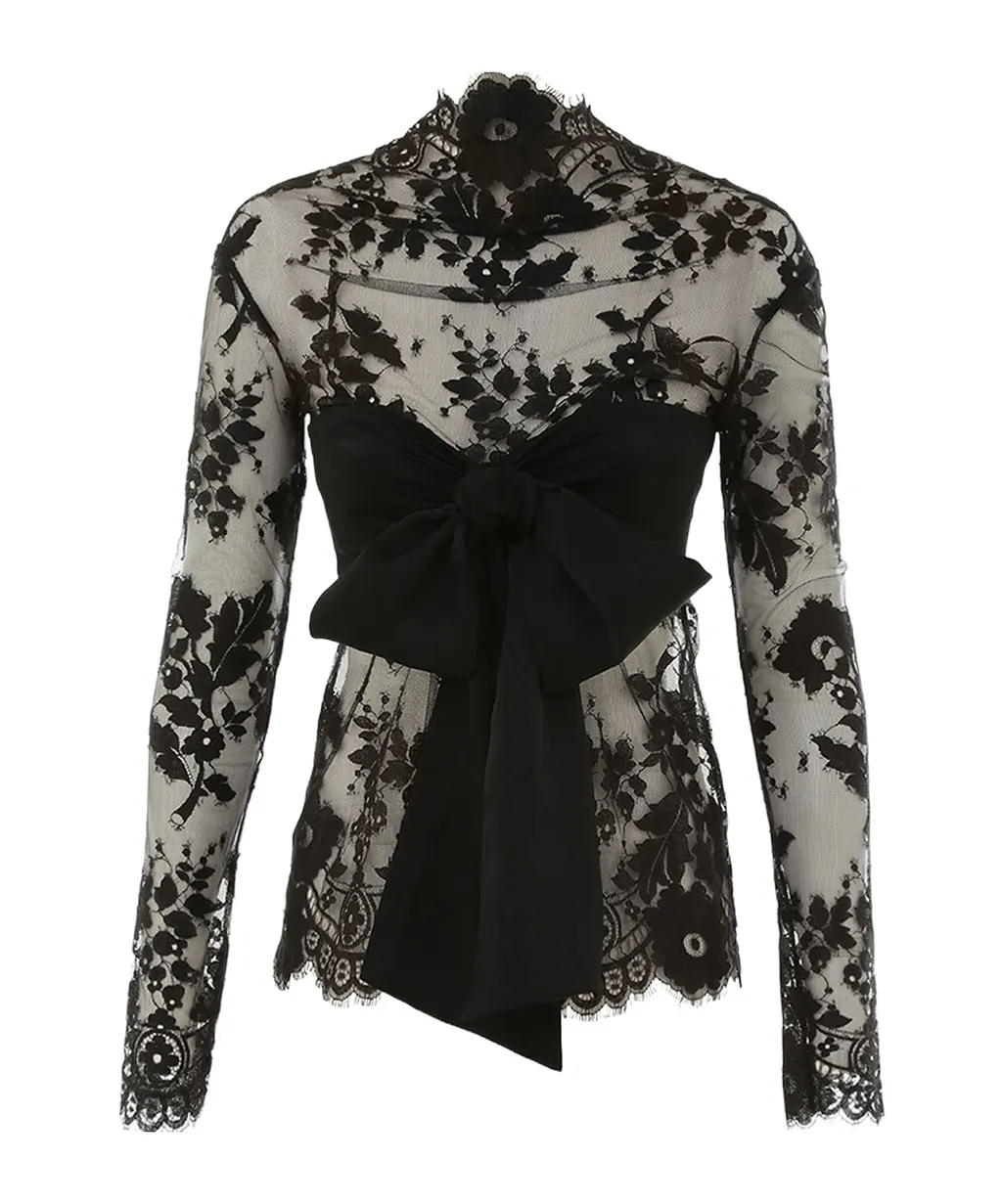 Zimmermann Illustration Lace Bow Bodice