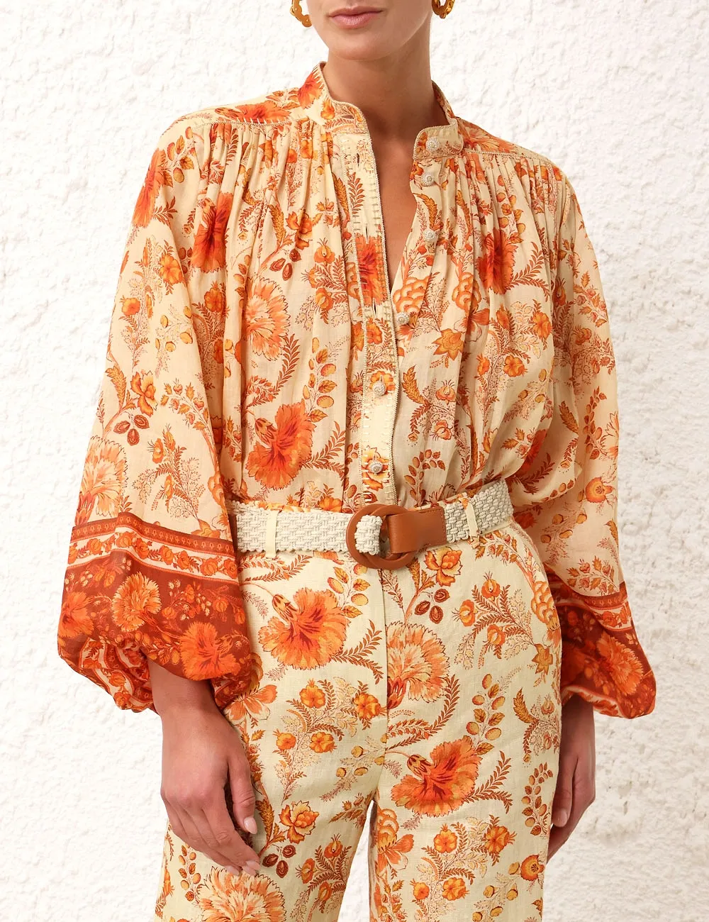 Zimmermann Junie Billow Long-Sleeved Blouse