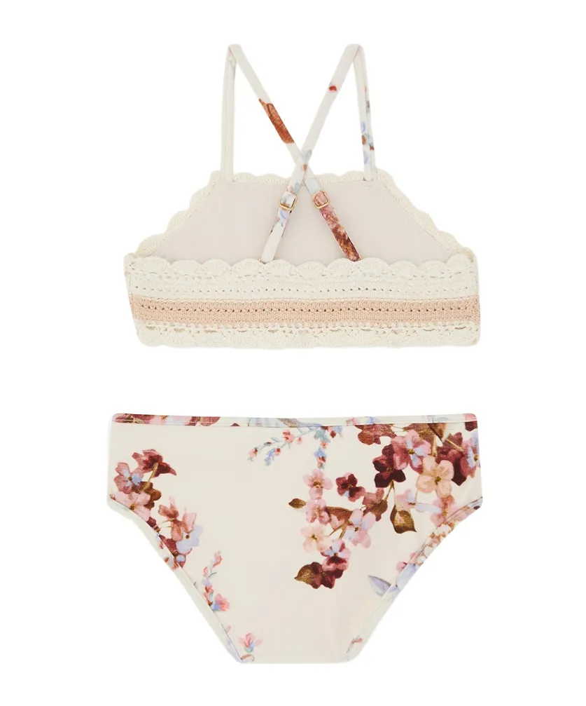Zimmermann Kids Awaken Knit Bikini