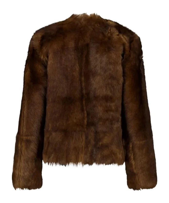 Zimmermann Long Sleeved Shearling Leather Jacket