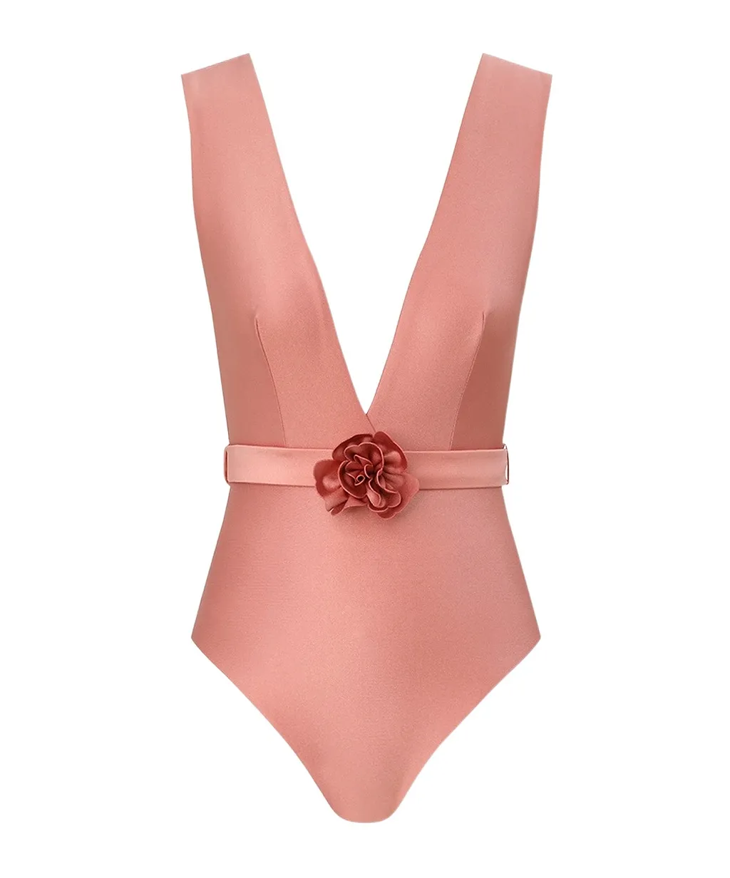 Zimmermann Lucky Plunge Flower 1Pc Swimsuit