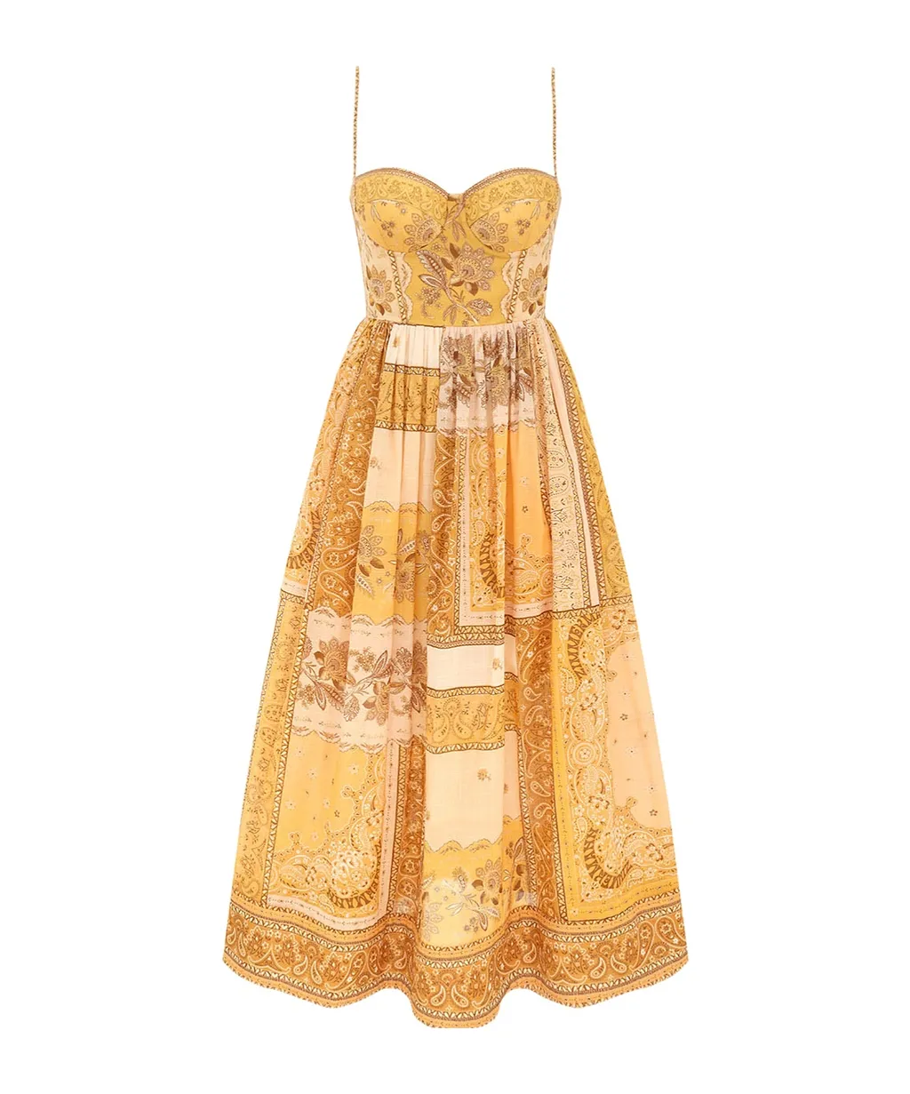 Zimmermann Lucky Corset Midi Dress