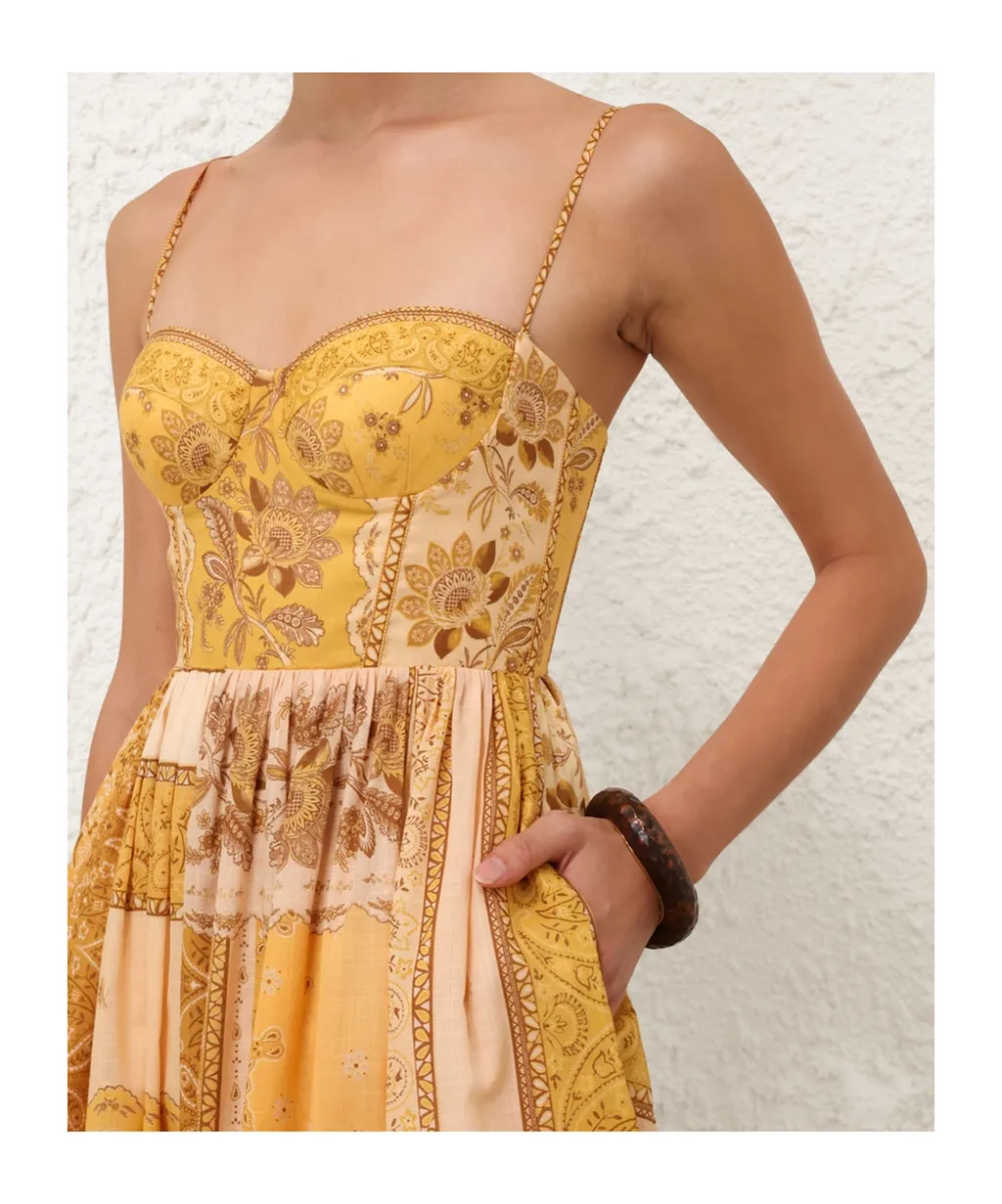 Zimmermann Lucky Corset Midi Dress