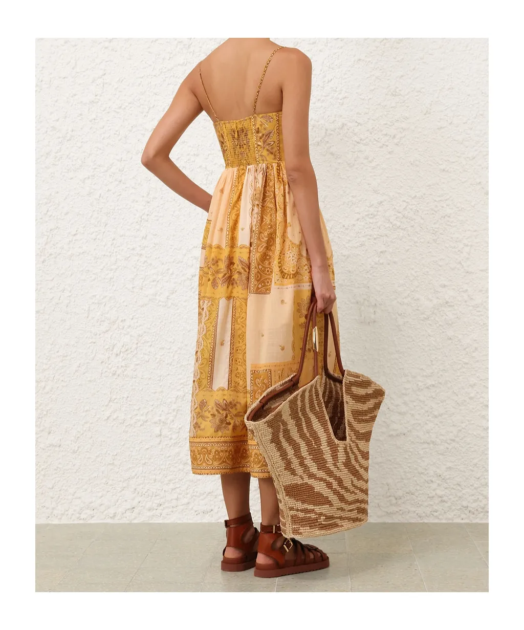 Zimmermann Lucky Corset Midi Dress