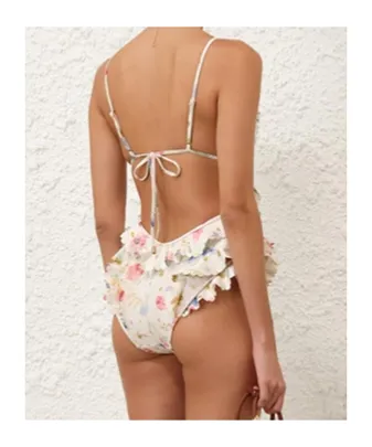 Zimmermann Lucky Waterfall Frill One-Piece Swimsuit