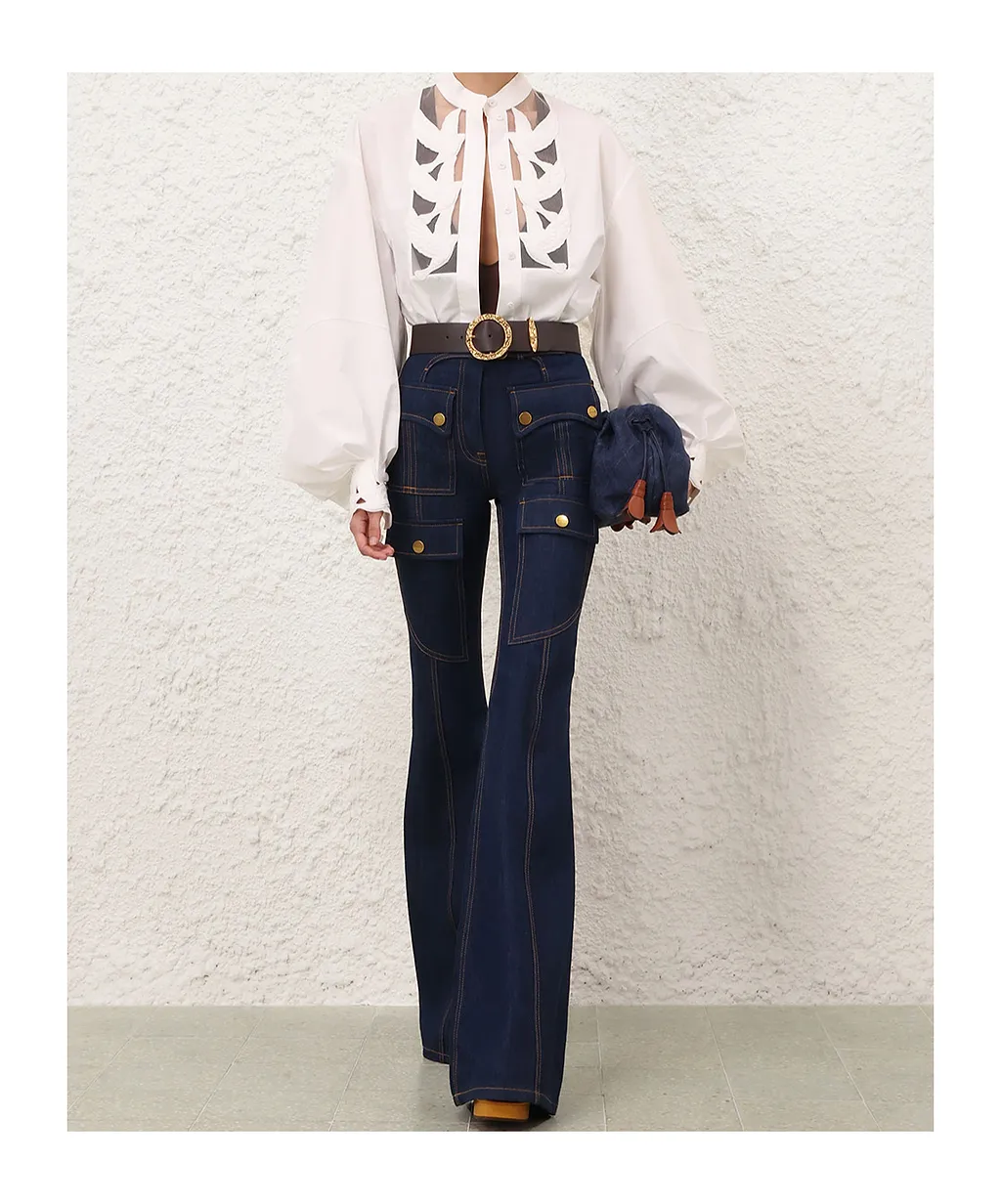 Zimmermann Luna Applique Blouse