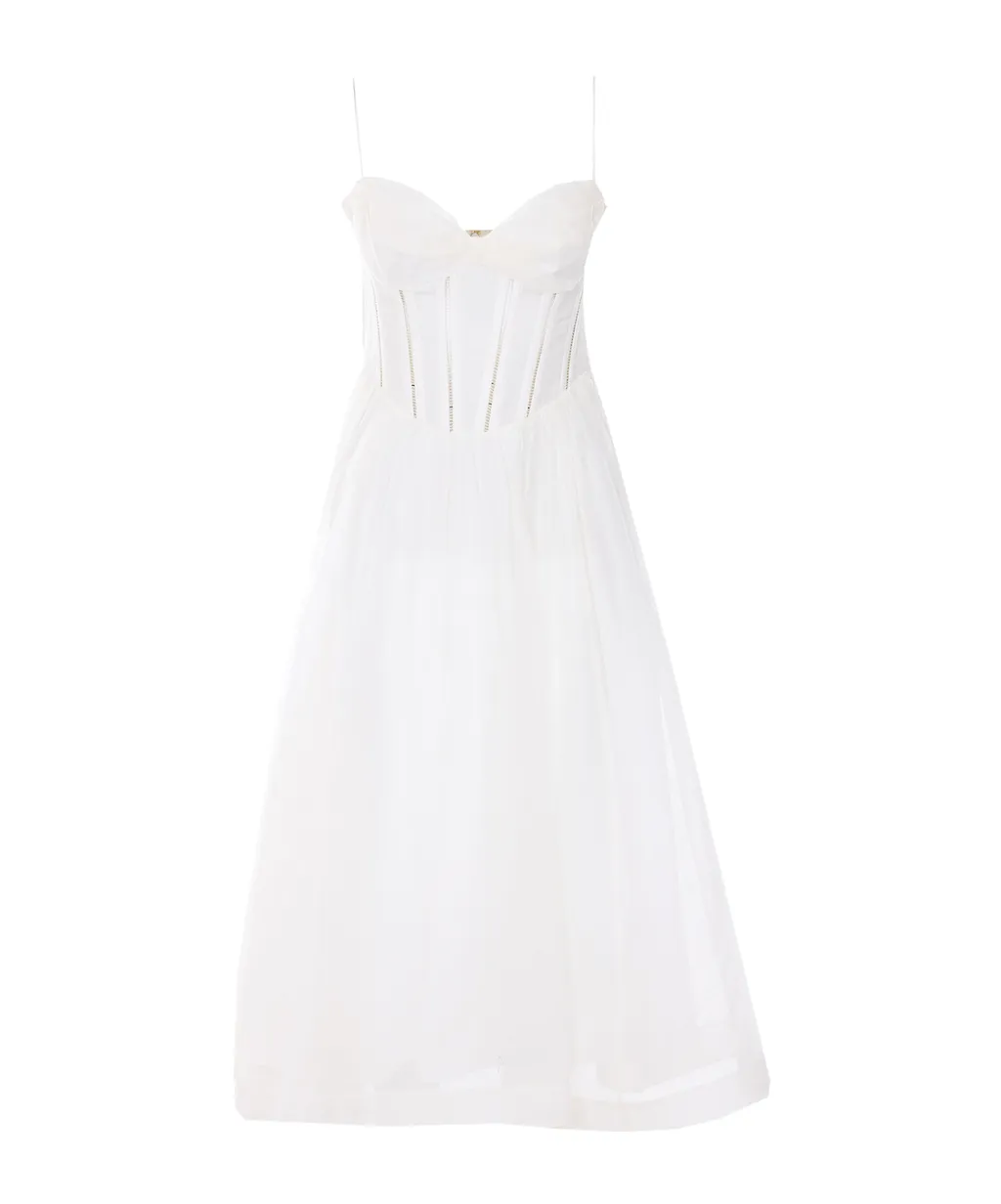 Zimmermann Luna Corset Midi Dress
