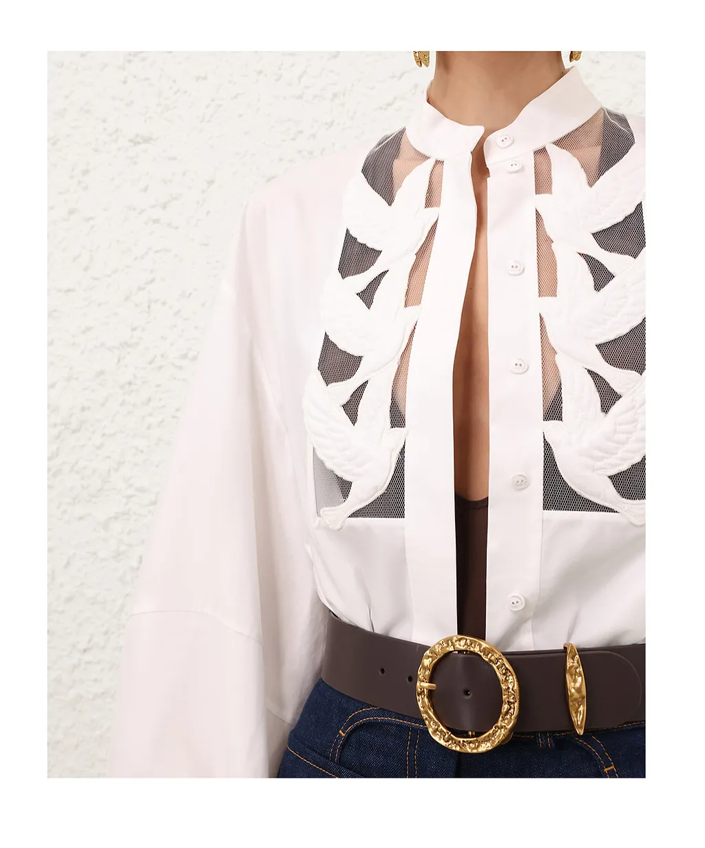 Zimmermann Luna Applique Blouse