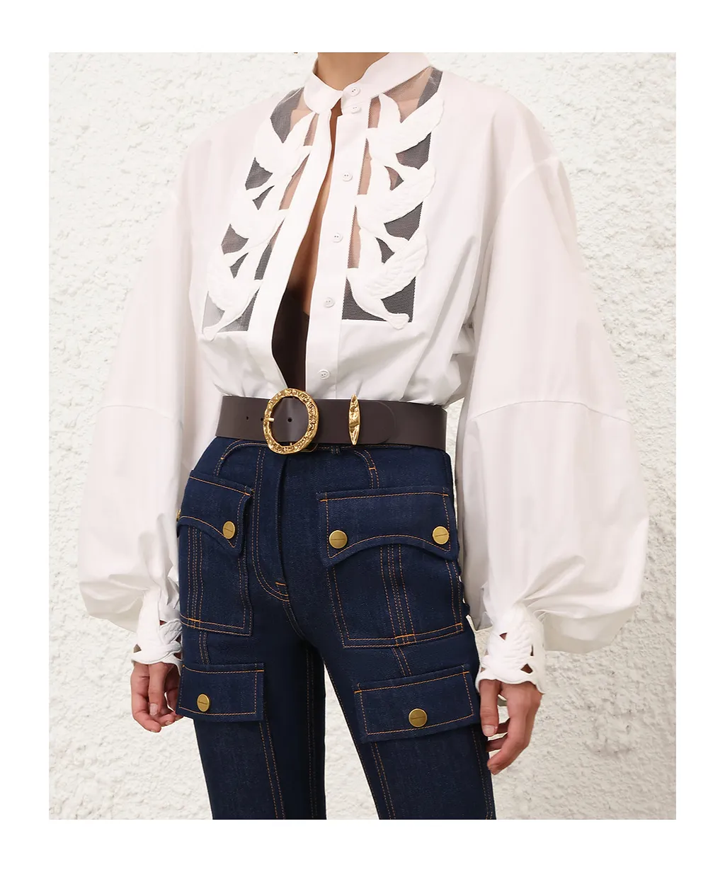 Zimmermann Luna Applique Blouse